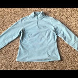 The North Face Fleece Half- Zipper size Medium Blue Top Thermal Fall Winter SZ M
